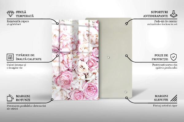 Kryt na varnou desku Pivoňková kytice