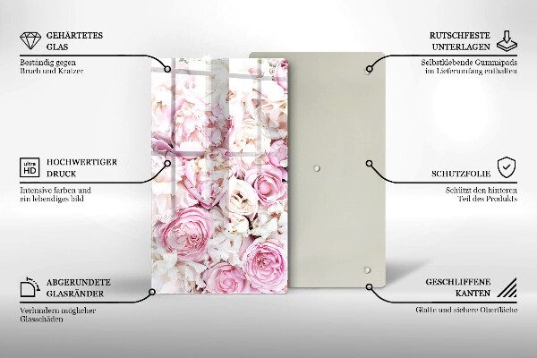 Kryt na varnou desku Pivoňková kytice