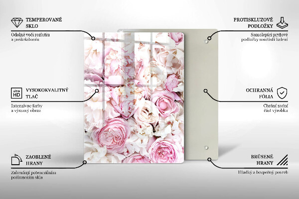 Kryt na varnou desku Pivoňková kytice