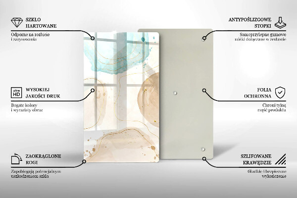 Kryt na varnou desku Boho skvrny a zlato