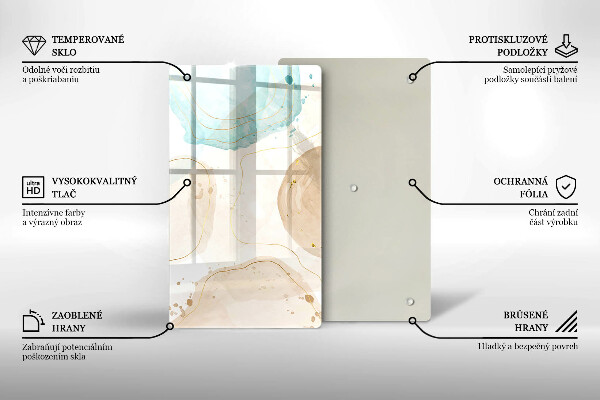 Kryt na varnou desku Boho skvrny a zlato