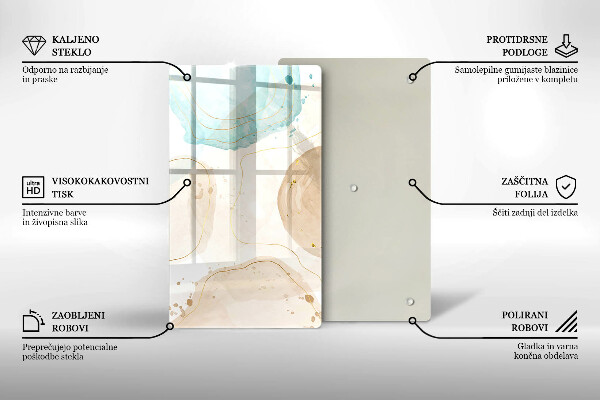 Kryt na varnou desku Boho skvrny a zlato