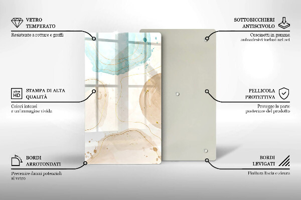 Kryt na varnou desku Boho skvrny a zlato