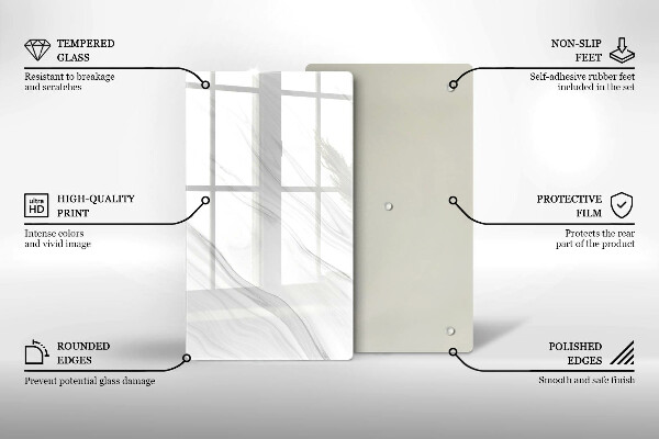 Kryt na varnou desku Jemný mramor