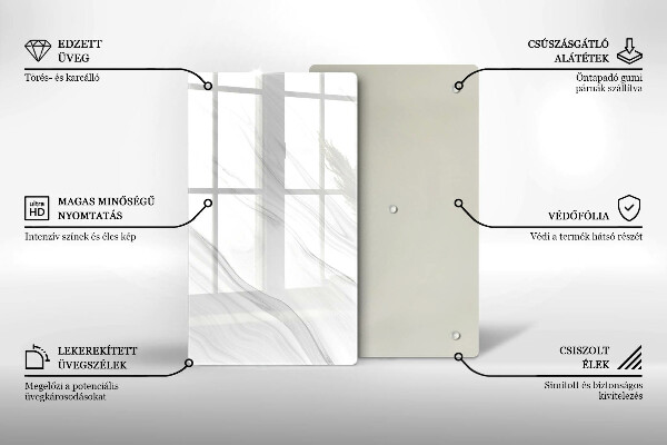 Kryt na varnou desku Jemný mramor