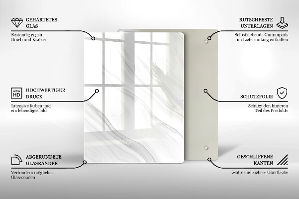 Kryt na varnou desku Jemný mramor