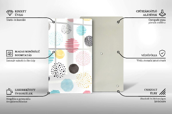 Kryt na varnou desku Malované tvary