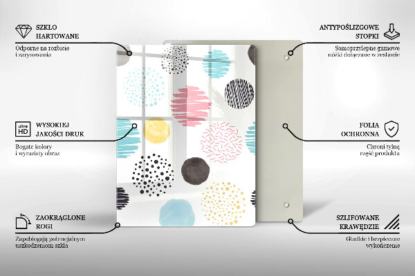 Kryt na varnou desku Malované tvary