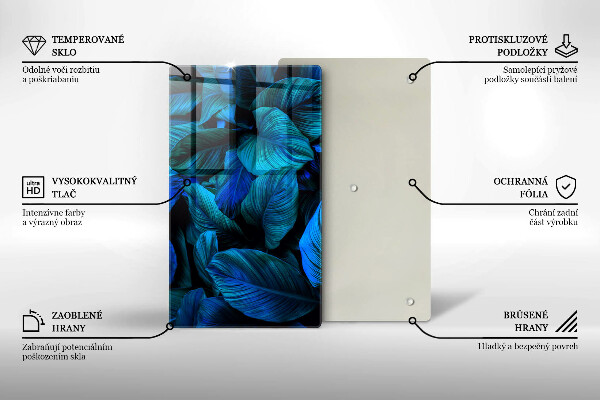 Kryt na varnou desku Listí vegetace v džungli