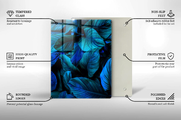 Kryt na varnou desku Listí vegetace v džungli