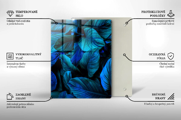 Kryt na varnou desku Listí vegetace v džungli