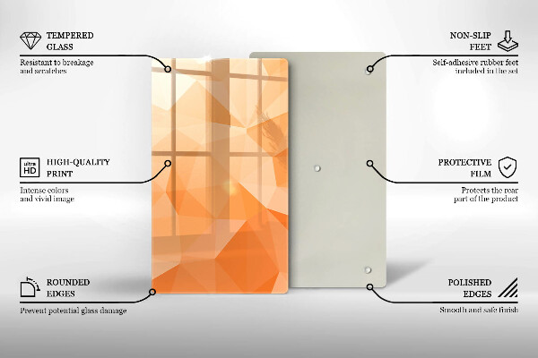 Kryt na varnou desku Geometrické pozadí