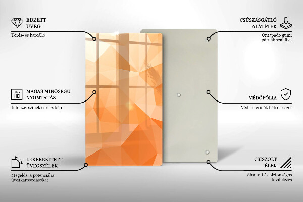 Kryt na varnou desku Geometrické pozadí