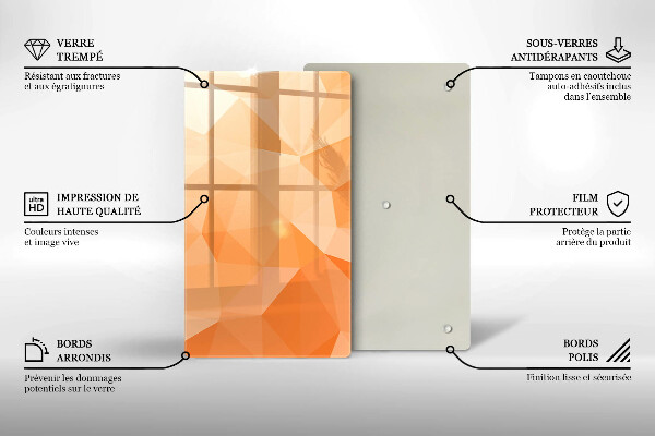 Kryt na varnou desku Geometrické pozadí