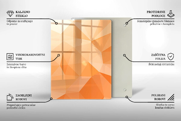 Kryt na varnou desku Geometrické pozadí