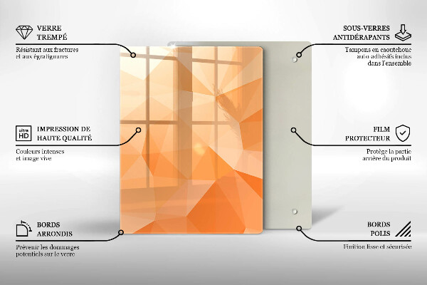 Kryt na varnou desku Geometrické pozadí