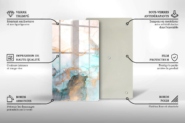 Kryt na varnou desku Mramorová abstrakce