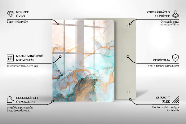 Kryt na varnou desku Mramorová abstrakce