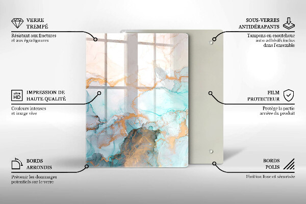 Kryt na varnou desku Mramorová abstrakce