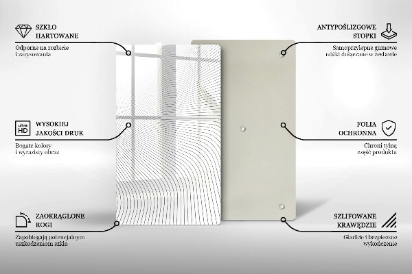 Kryt na varnou desku Moderní čáry vzor