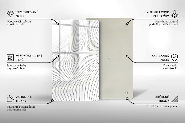 Kryt na varnou desku Moderní čáry vzor