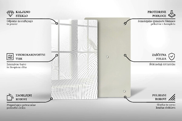 Kryt na varnou desku Moderní čáry vzor