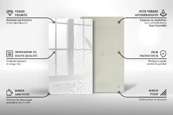 Kryt na varnou desku Moderní čáry vzor