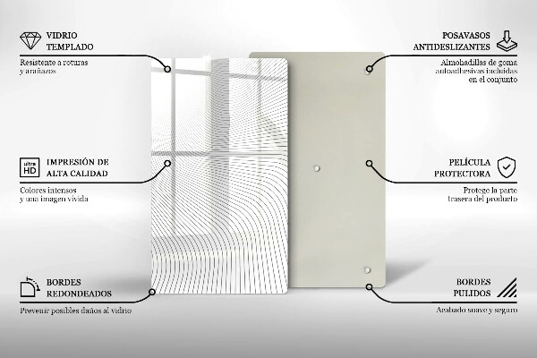 Kryt na varnou desku Moderní čáry vzor