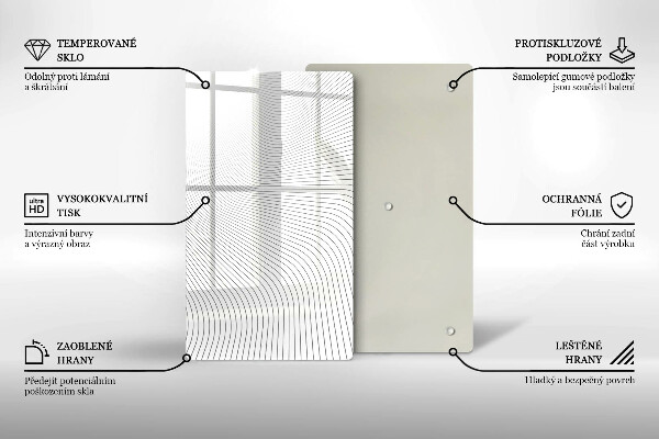 Kryt na varnou desku Moderní čáry vzor