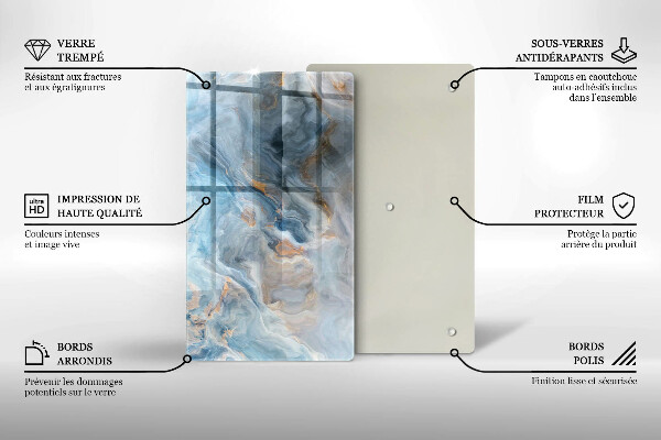 Kryt na varnou desku Textura mramoru