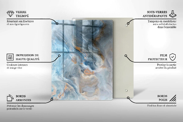 Kryt na varnou desku Textura mramoru