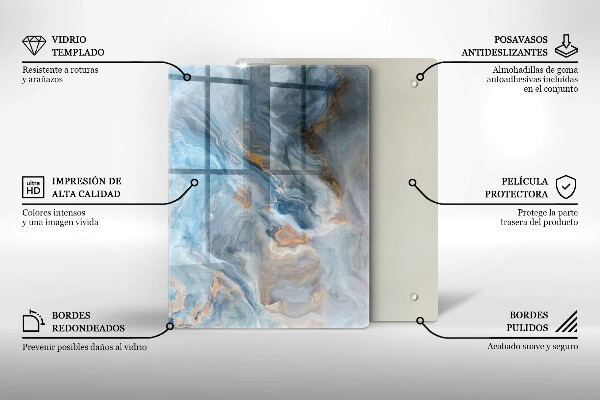 Kryt na varnou desku Textura mramoru