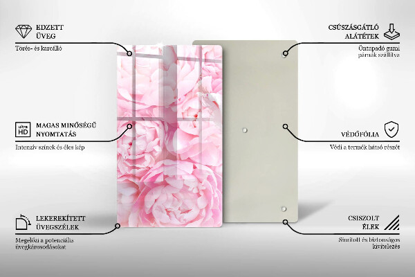 Kryt na varnou desku Jemné pivoňky