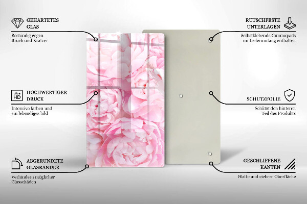 Kryt na varnou desku Jemné pivoňky