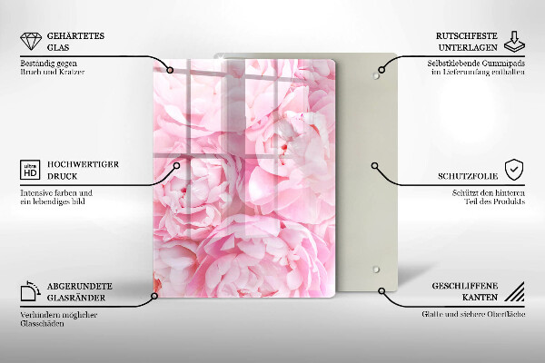 Kryt na varnou desku Jemné pivoňky