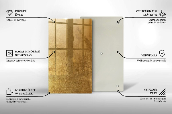 Kryt na varnou desku Zlatá textura pozadí