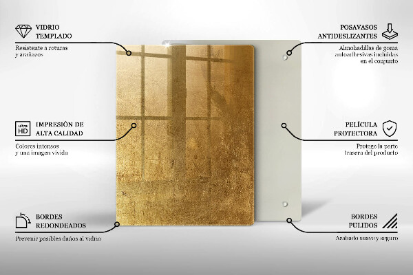 Kryt na varnou desku Zlatá textura pozadí