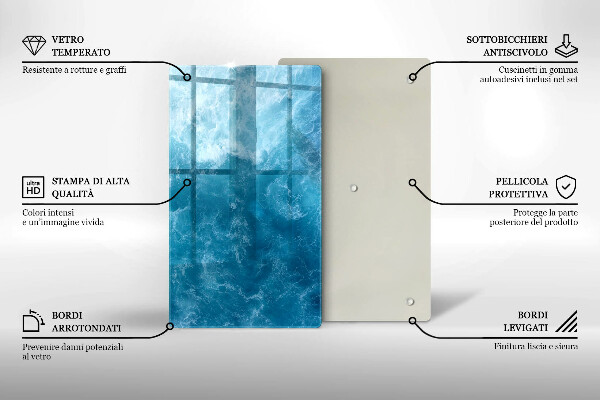 Kryt na varnou desku Modrá voda