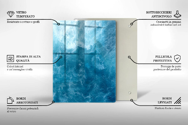 Kryt na varnou desku Modrá voda