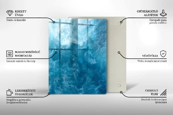 Kryt na varnou desku Modrá voda