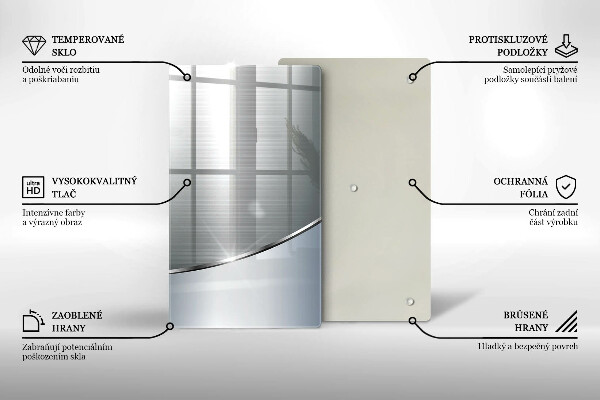 Kryt na varnou desku Kovový abstrakce vzor