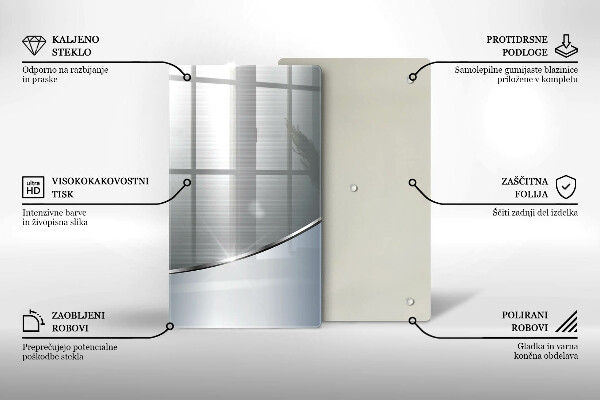 Kryt na varnou desku Kovový abstrakce vzor