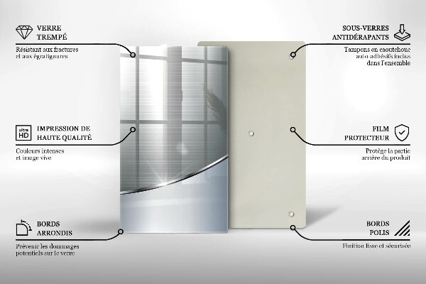 Kryt na varnou desku Kovový abstrakce vzor