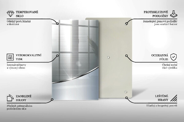 Kryt na varnou desku Kovový abstrakce vzor