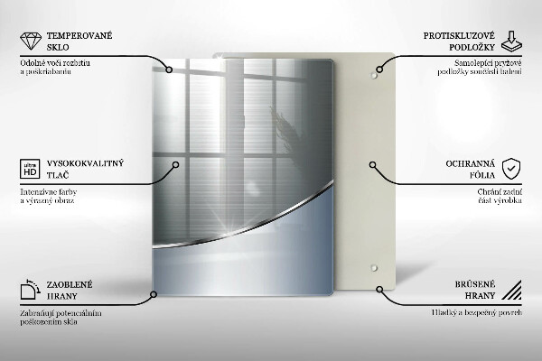 Kryt na varnou desku Kovový abstrakce vzor