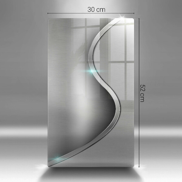 Kryt na varnou desku Abstraktní stříbrný kov