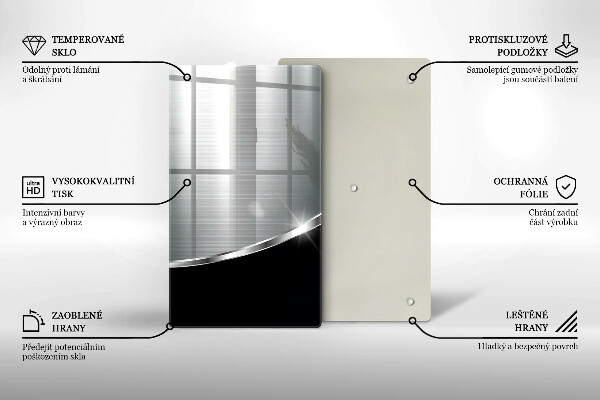 Kryt na varnou desku Abstrakce s kovem