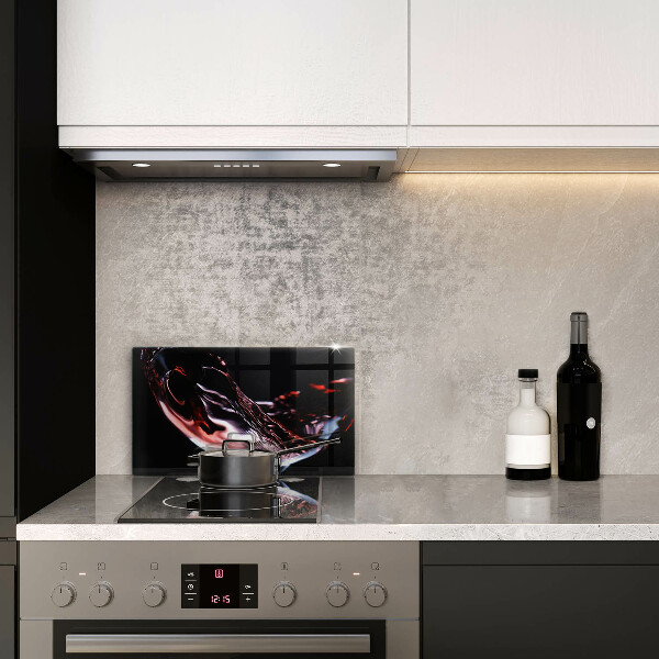 Kryt na varnou desku Sklenka červeného vína