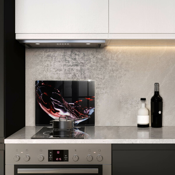 Kryt na varnou desku Sklenka červeného vína