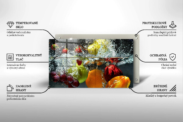 Kryt na varnou desku Šťavnaté ovoce ve vodě